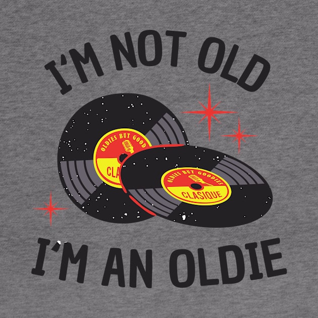 Vinyl Age Oldie Birthday Funny Gift by Foxxy Merch